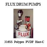 Flux drum and container pumps